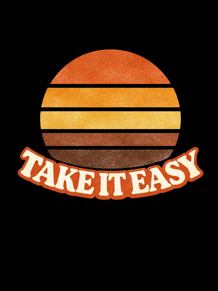 Take It Easy – Retro Sunset T-Shirt Design by TTStudio