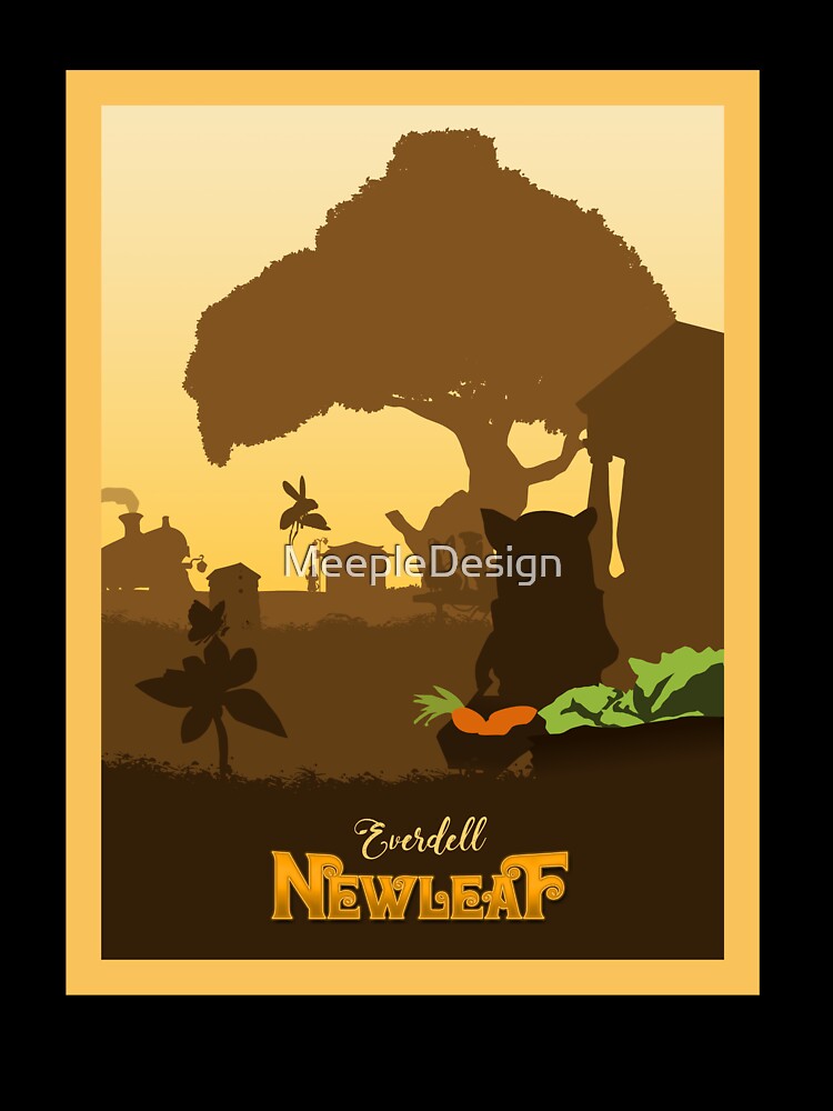 Everdell Newleaf - Board Games - Minimalist Travel Poster Style - Board Game Art (Authorised) by MeepleDesign