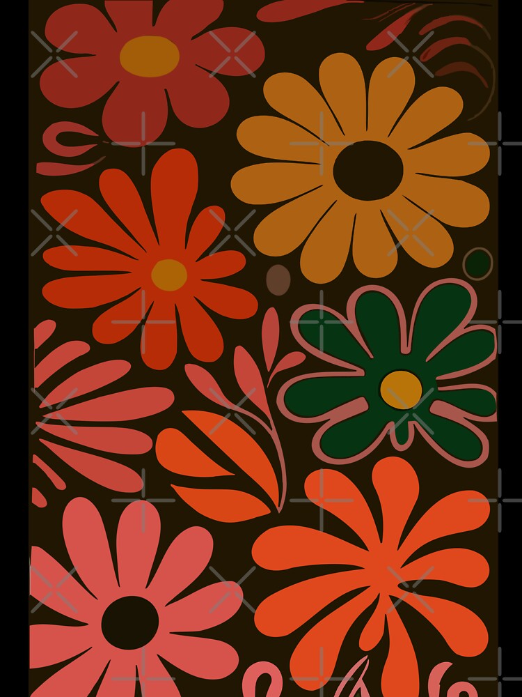 Retro Floral Elegance - Warm Earthy Tones by Cheeky Companions