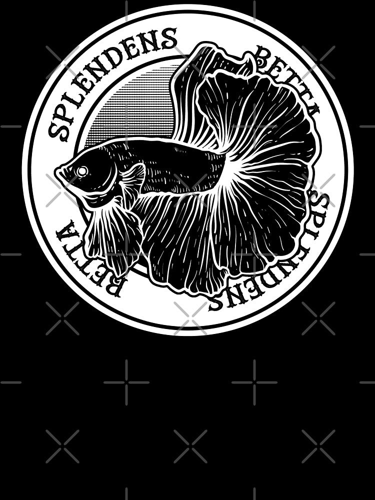 Betta Splendens Tattoo Style Siamese Fighter Fish by JRRTs