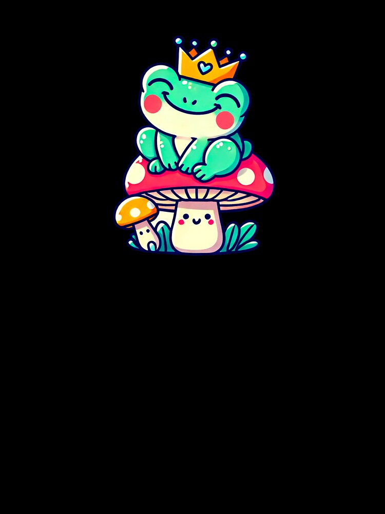 Cute frog on mushroom by Sophieonpluto