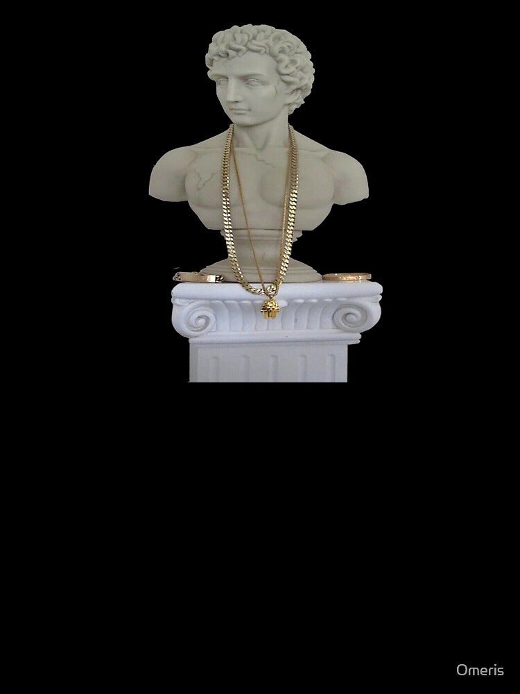 bust statue gold vaporwave by Omeris