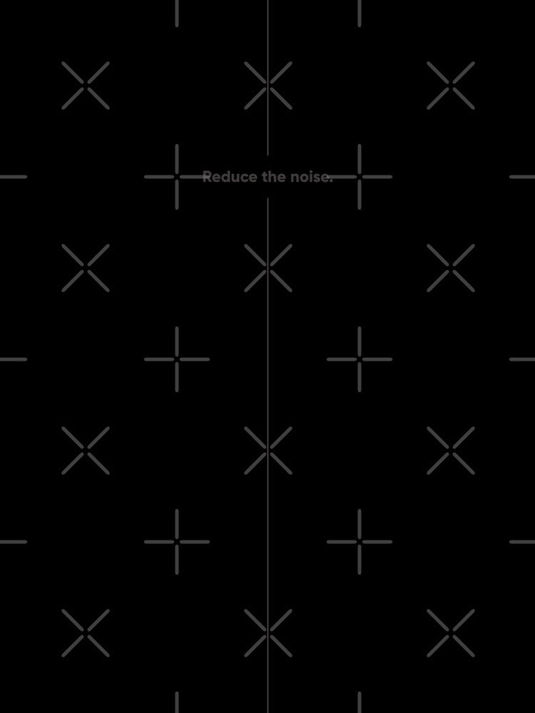 Reduce the noise. Minimalist UX/UI & Product Design Statement. Designer's life. by Artio-ArtShop