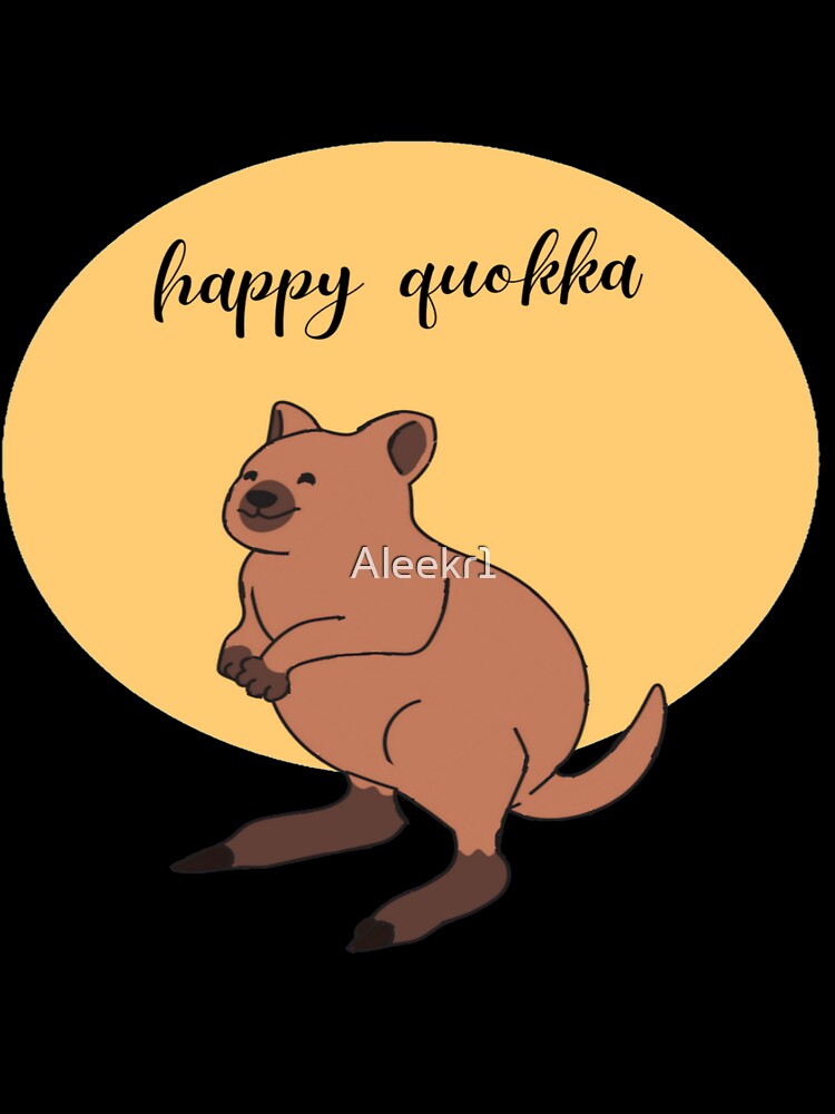 Happy quokka welcoming hug Sticker & t-shirts & hoodies by Aleekr1
