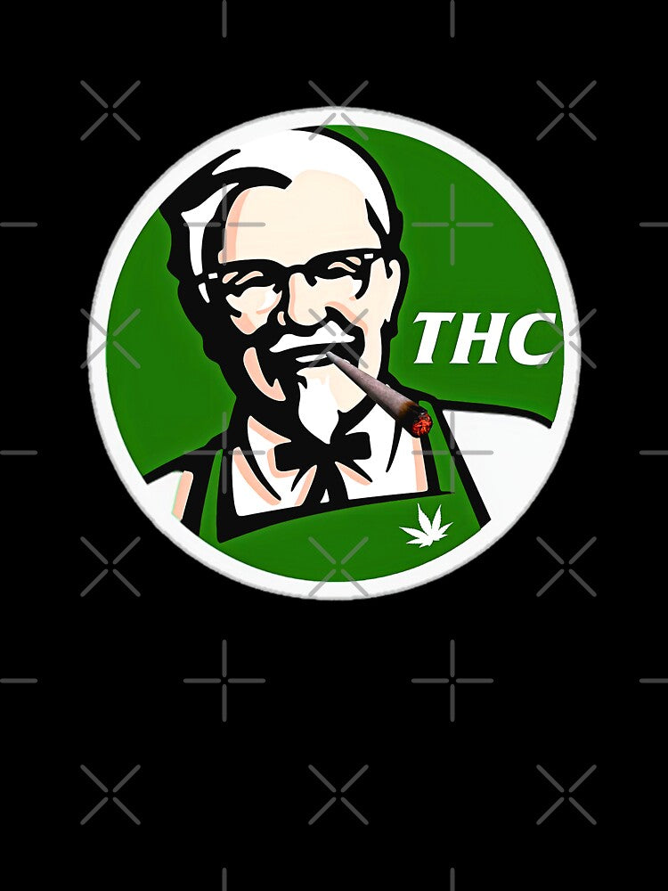 Kfc Parody Thc Weed Slim Fit, Basic Novelty, Graphics Female Cotton Printed Unique T, Hot Summer by EPOUJF