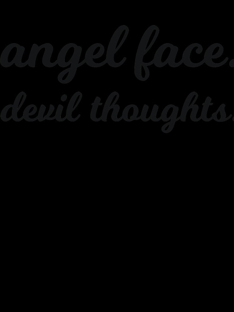 angel face. devil thoughts by  Srdjan Stanisic