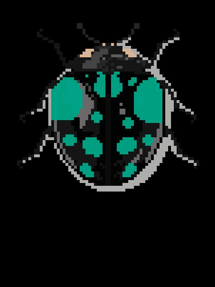 Pixel art beetle nº 034 by Kanistamps