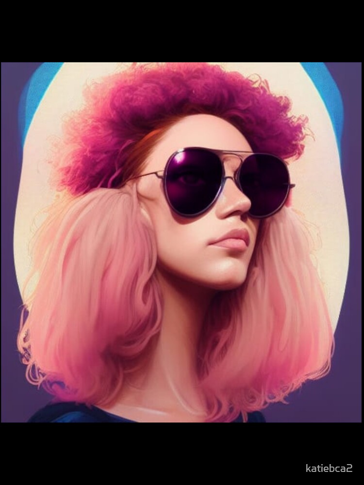 Portrait of Woman with Pink Hair by katiebca2