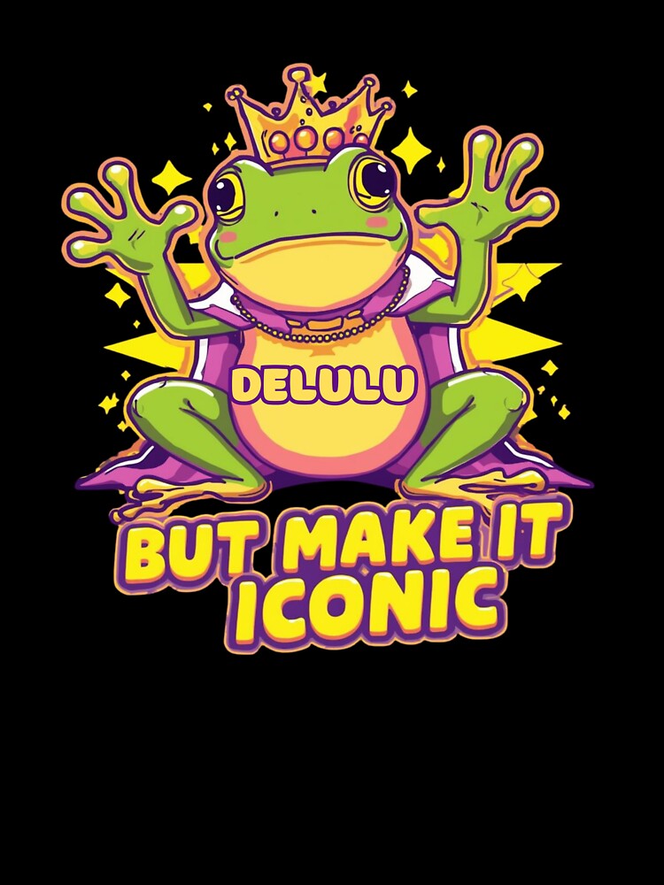 Delulu  meme stickers| Delulu Is The Solulu Sticker | Funny Meme Aesthetic | In My Delulu Era 2026 | Kpop Delusiona Frog Vibes v2 by CosmicNook1