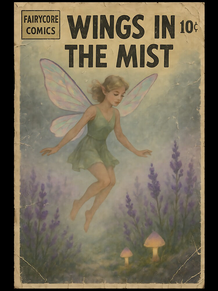 Dreamy Fairycore Art: Wings in the mist by bapupa