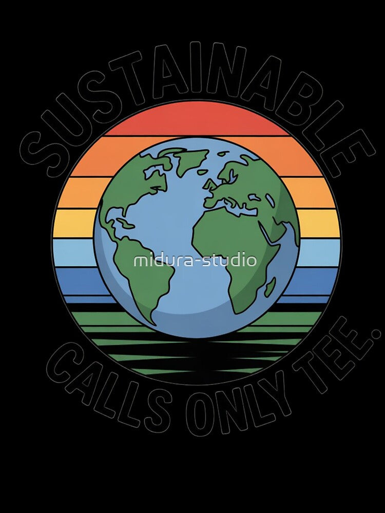 Eco Zoom Survivor – Sustainable Calls Only Tee by midura-studio