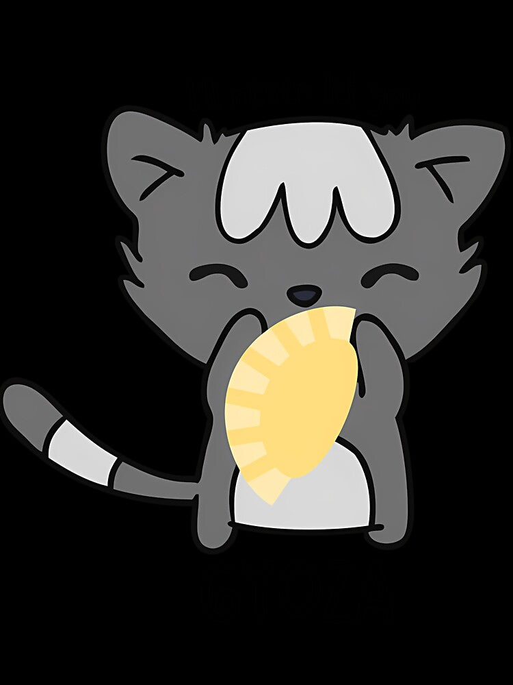 Cute Cat Gyoza Food Pun by ciocdlmj81