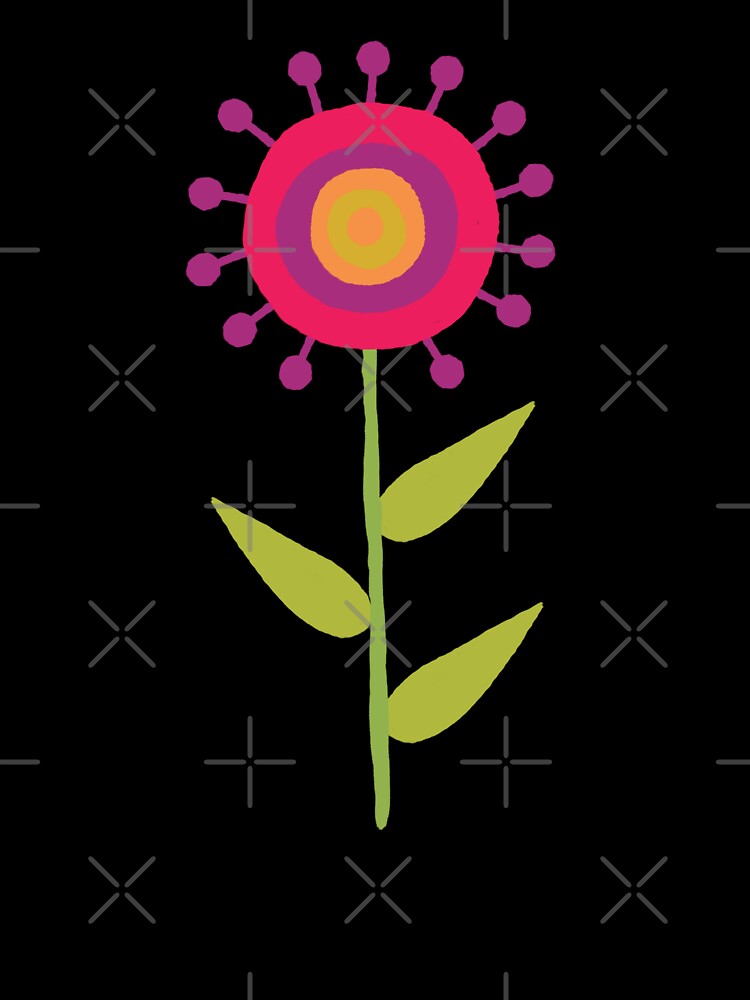 Groovy Abstract Flower by Zia Frazier