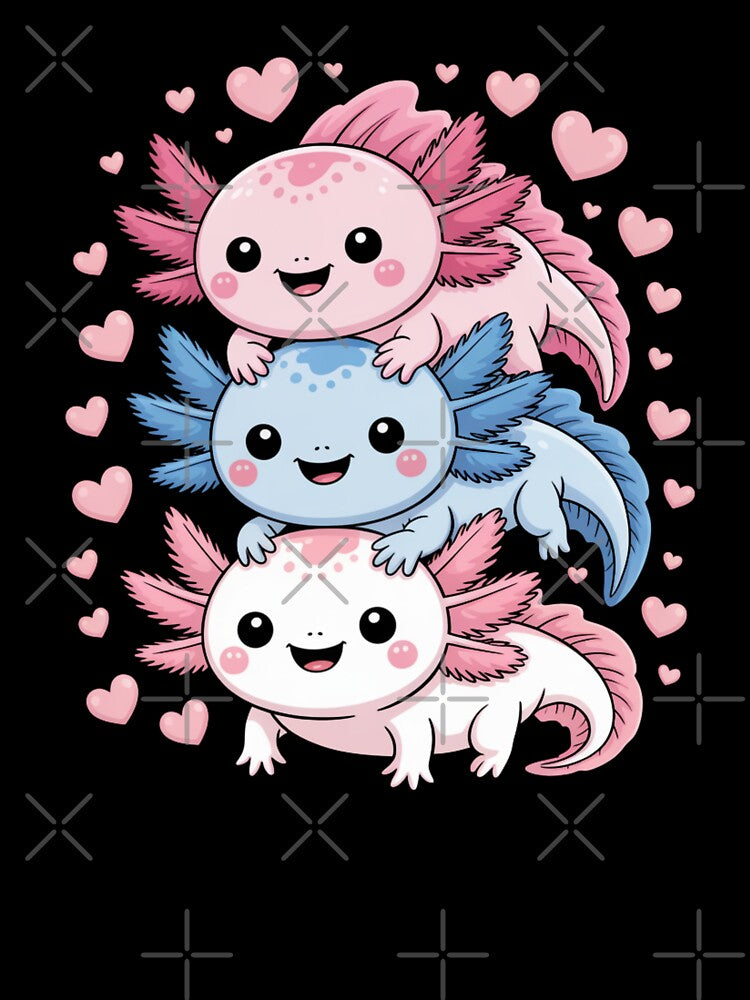 Axolotl Stack Cute Kawaii Animal Lover by Gogetgiggles