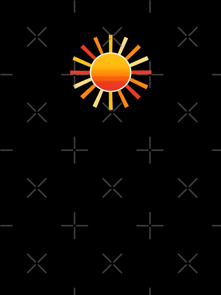 Retro 70s Radiating Sun by Le Grand Requin