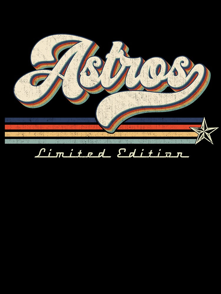 Astros Retro Script Limited Edition Design by delunear1718