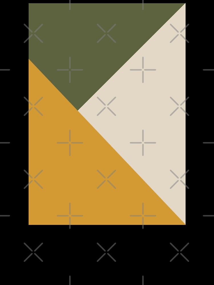 Mustard, Olive Green and Cream White by ZedColors