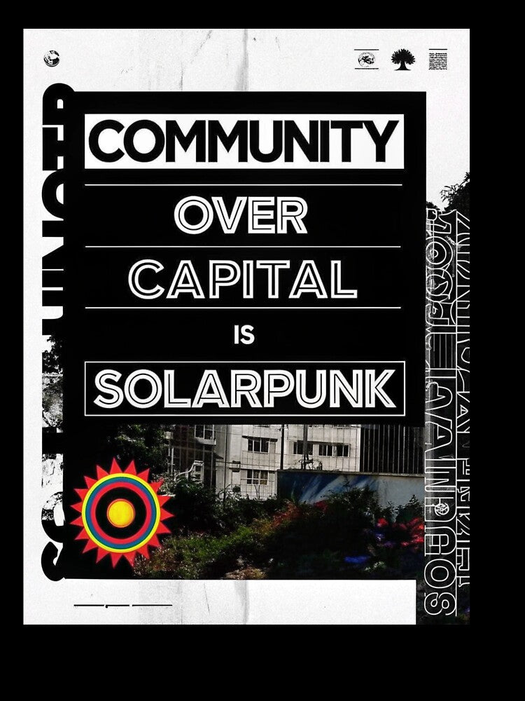 Solarpunk Poster Community by Raw-Ink