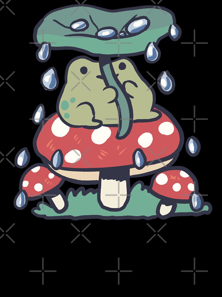 Cute frog on a mushroom by Artofmayara