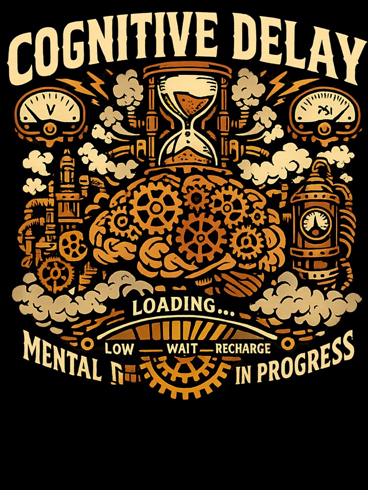 Steampunk Cognitive Delay Mechanical Brain Gear Art by axiksa10