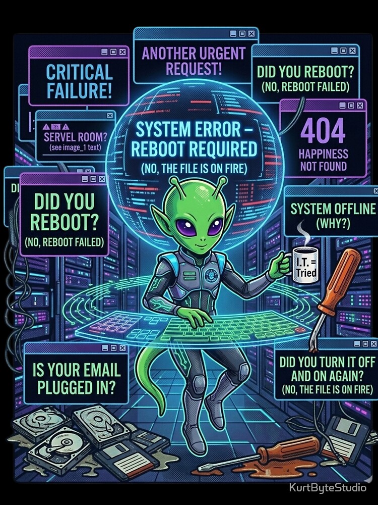 VR Alien Sysadmin  Error Overload by KurtByteStudio