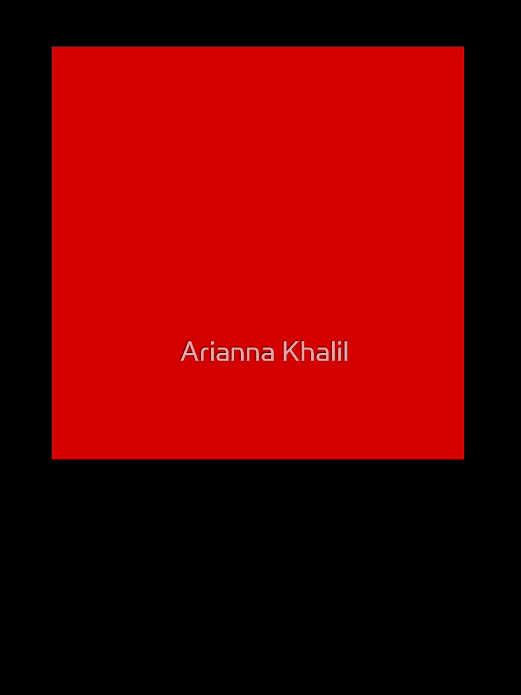 Solid Bright Red by Arianna Khalil