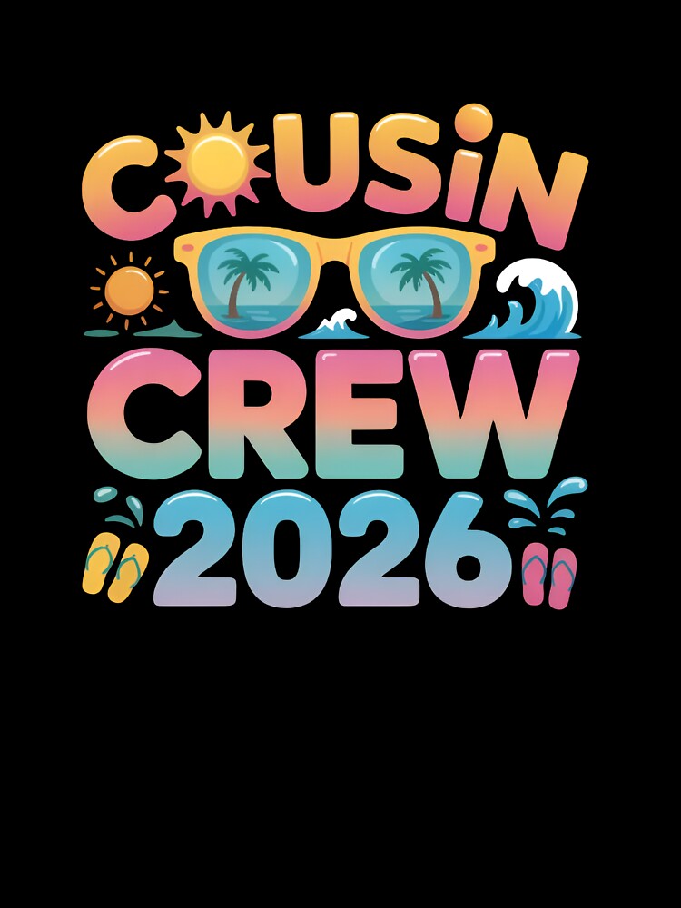 Cute Cousin Crew 2026 Summer Vacation Matching Family, Beach Holiday Graphic by Zizo-DR44