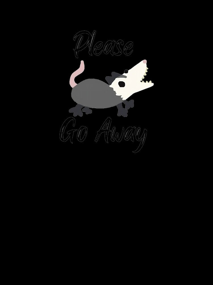 Opossum Please Go Away by doodledont