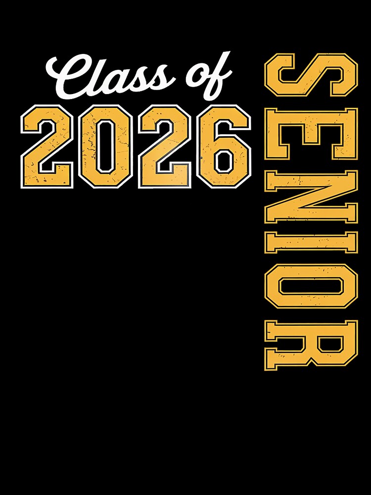 Class of 2026 Senior 26 High School Graduation Black Gold by RonnasJackson
