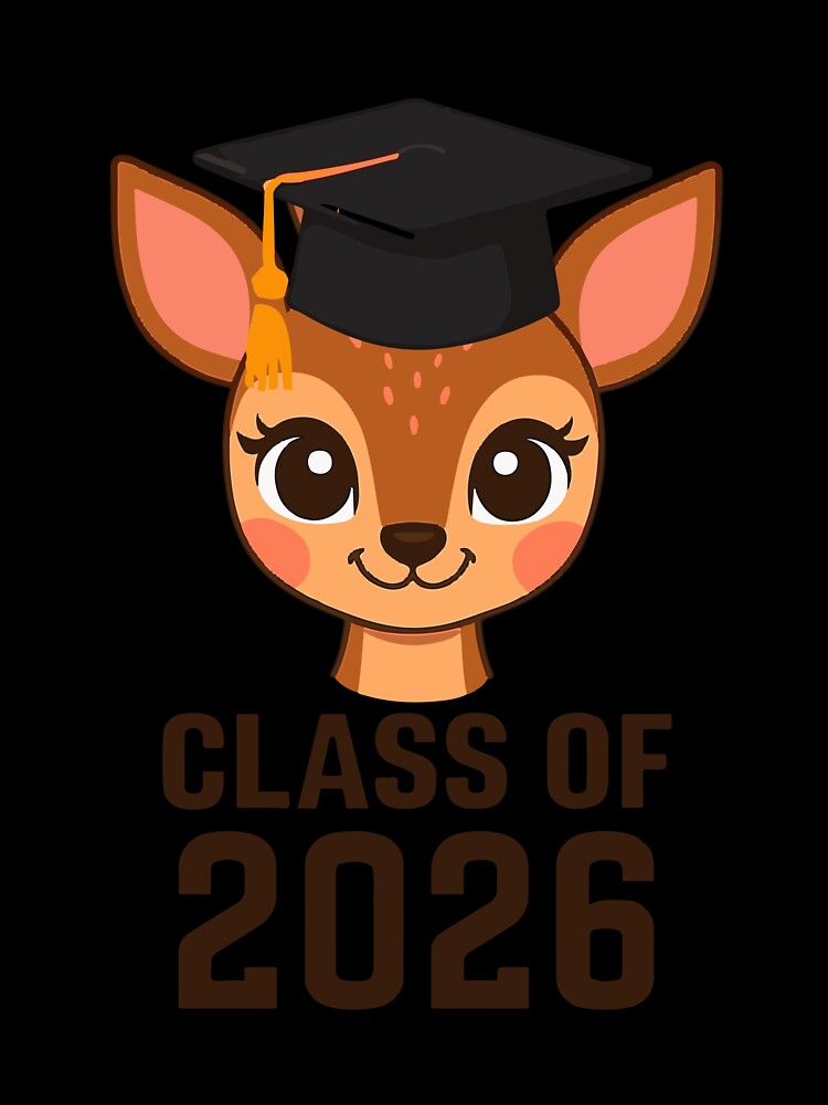 Cute Deer Graduation Class of 2026 | Graduate Gift Design by asmaqa