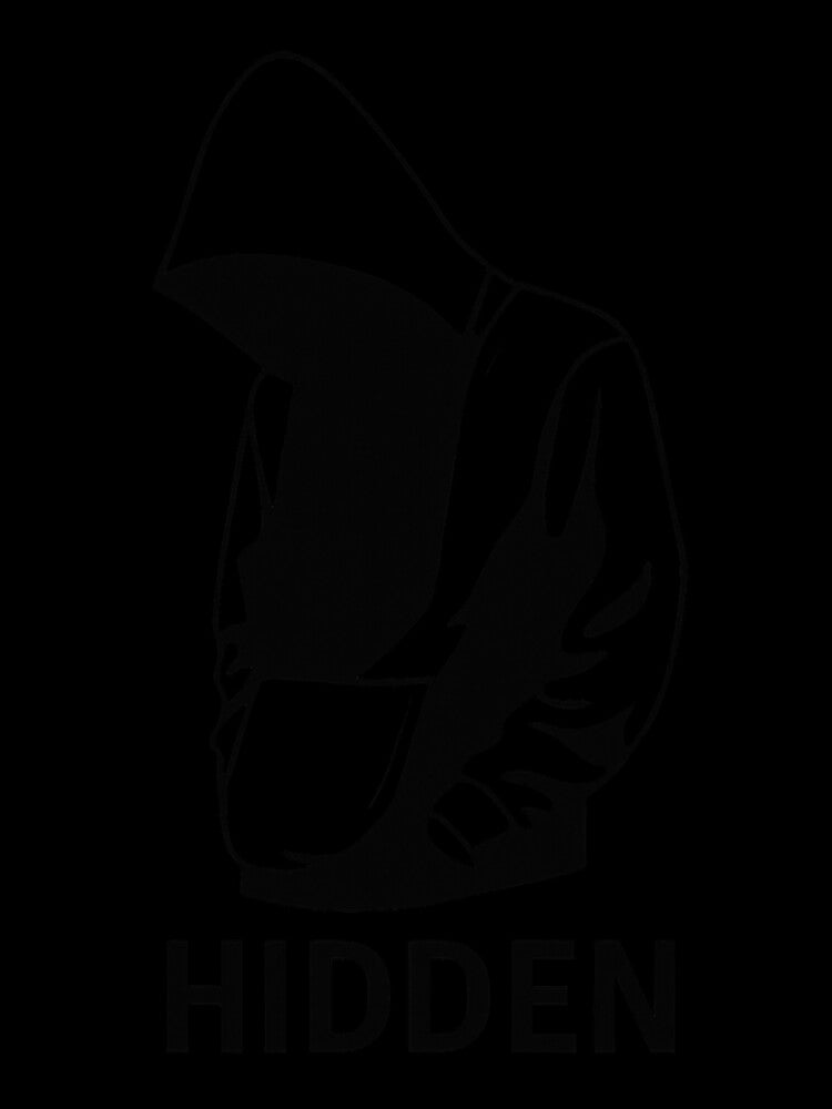 Hidden Minimal hoodie Tshirt Design by pixelrealmJL