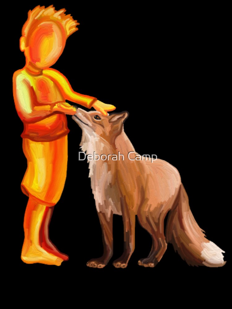 Little Boy and Fox Friend by Deborah Camp