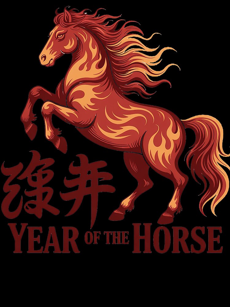 Year of the Horse –  Chinese Lunar Year Illustration by Wicked.Teez