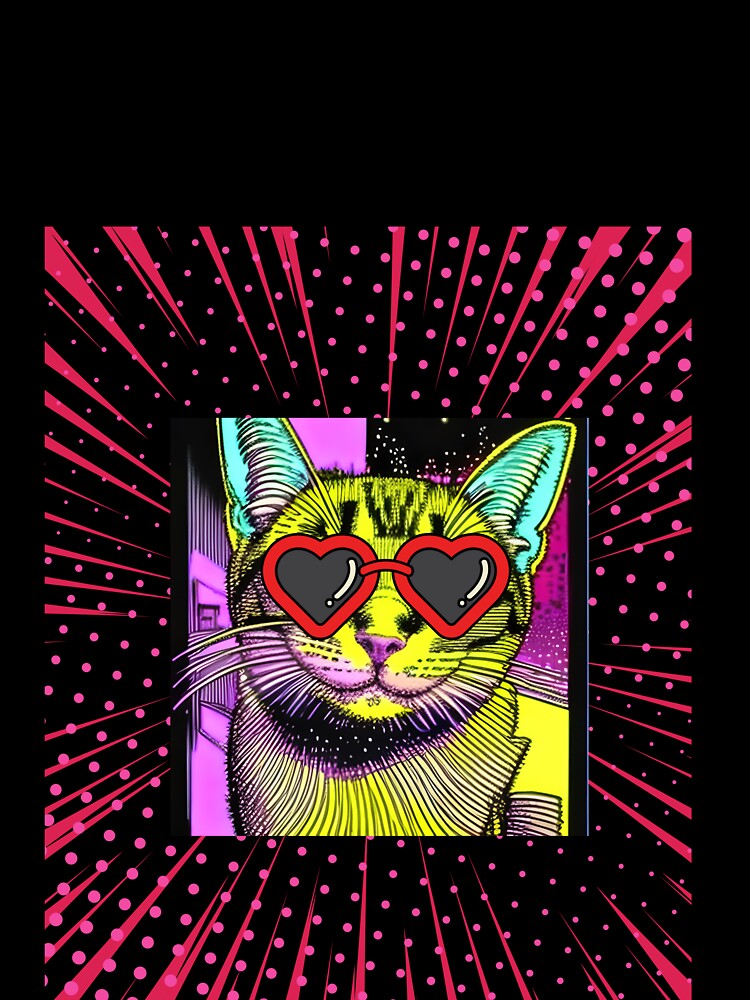 pop art cat by monaesane