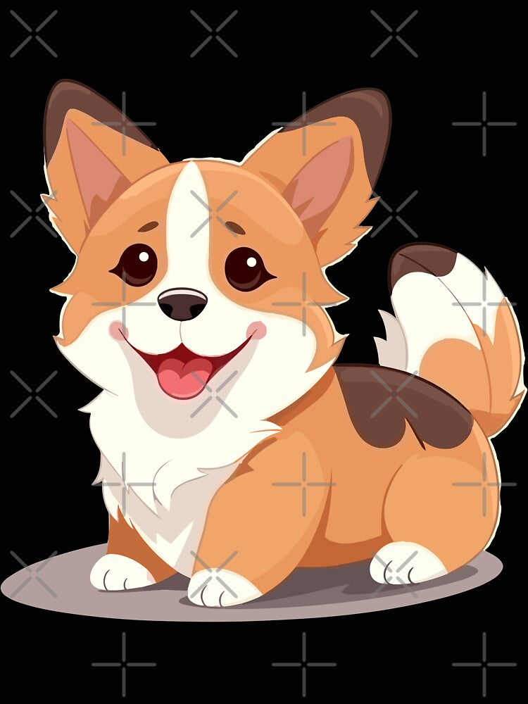 Cute cartoon Corgi by tripanthias