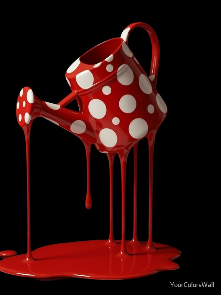 Melting Polka Dot Watering Can Gardening Pop Art by YourColorsWall
