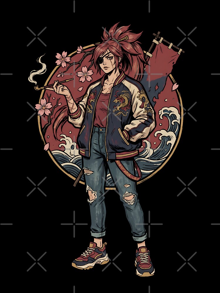 Casual Baiken Guilty Gear Strive – Streetwear Ronin Art by Senpaiwaves
