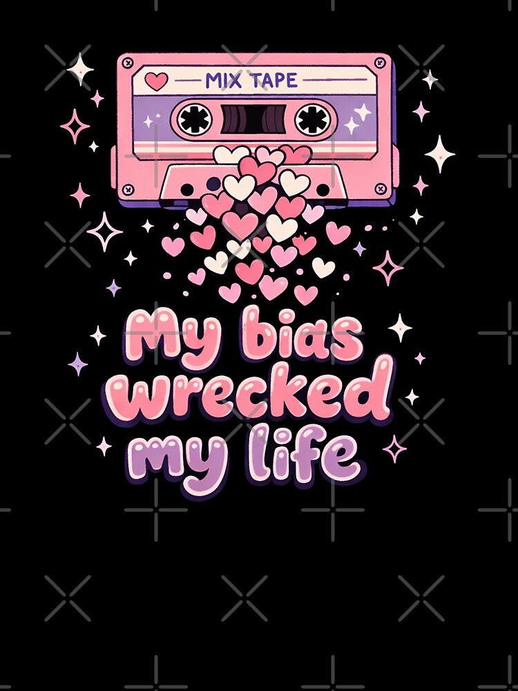 Bias Wrecker Cute Kpop Cassette Illustration Fan Design by Aymanejed