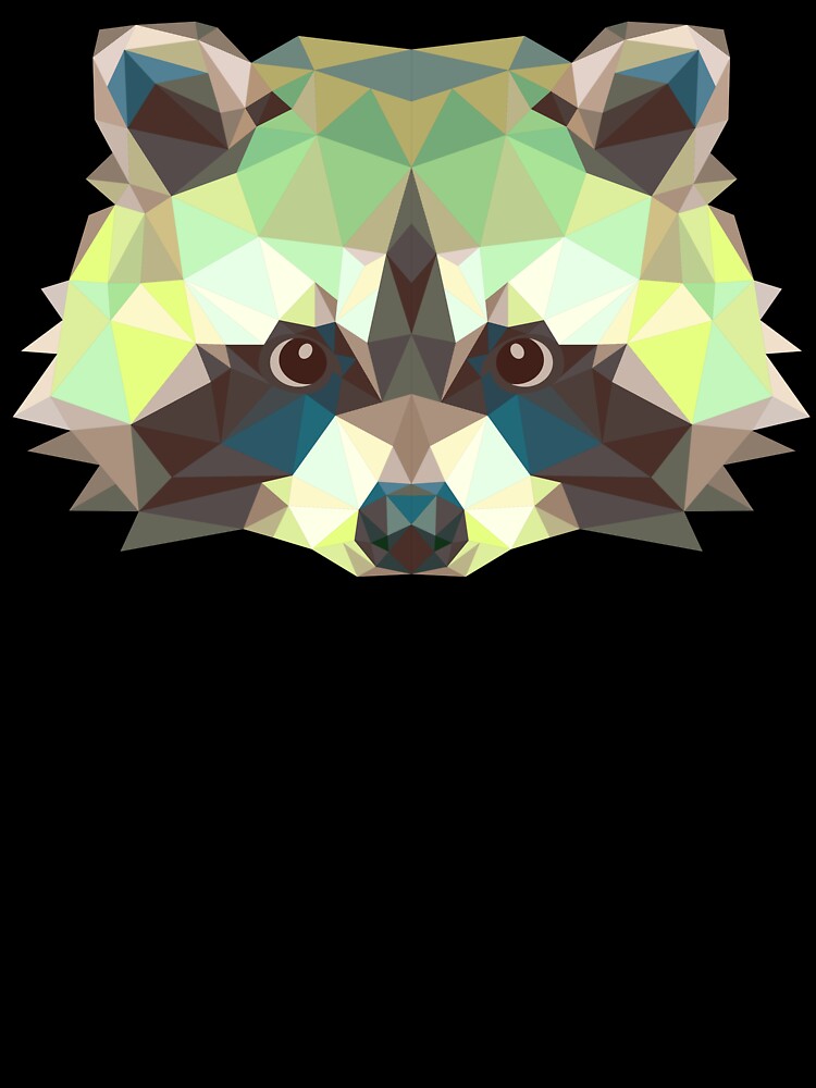 Raccoon Head Triangle by Fairyjam
