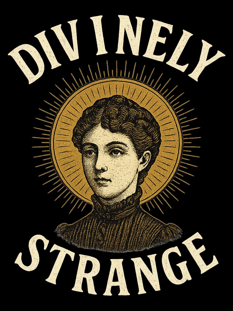 Divinely Strange – Victorian Occult Portrait – Gothic Aesthetic Empowerment Design by Mouraludia