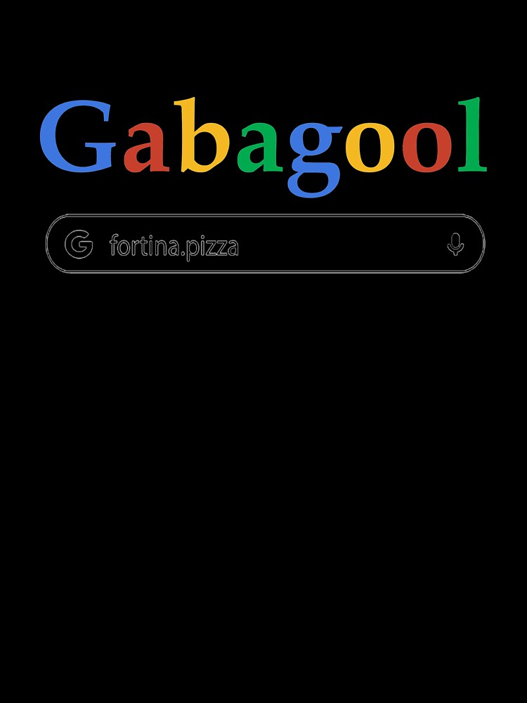 Gabagool Google fortina pizza Slim Fit T-Shirt by Flowertine