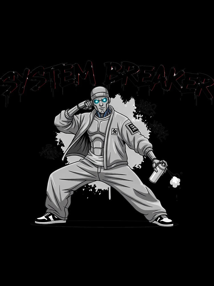 Cool Urban robot Hoodie Street Culture Graphic. by BorenStore