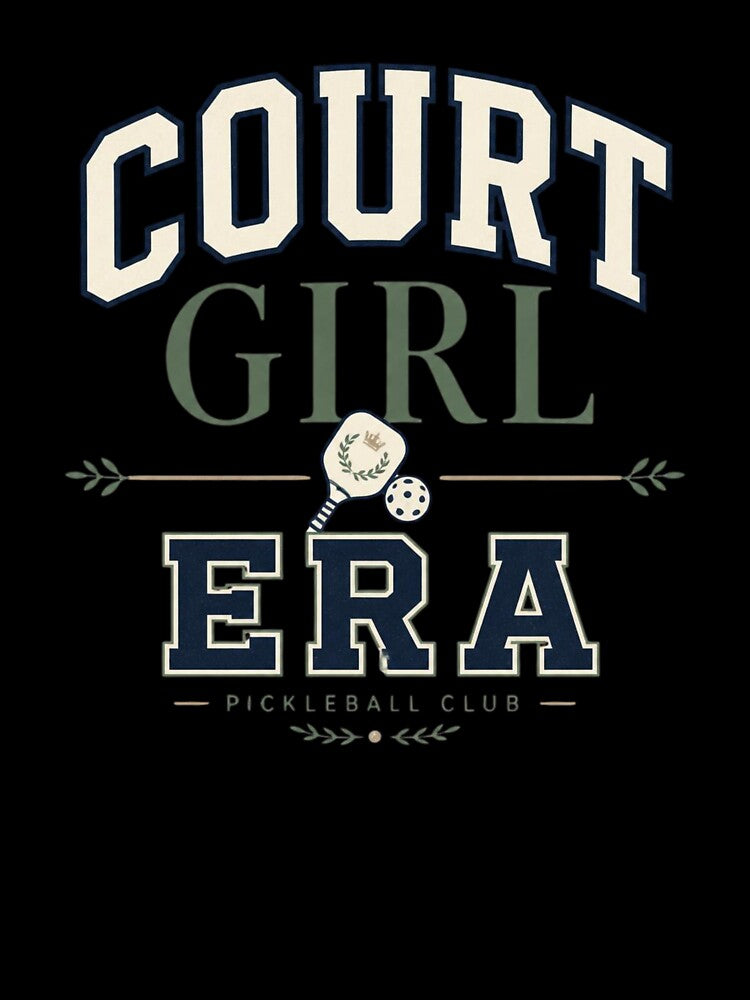 Court Girl Era Minimal Pickleball Aesthetic by nordvuestudio