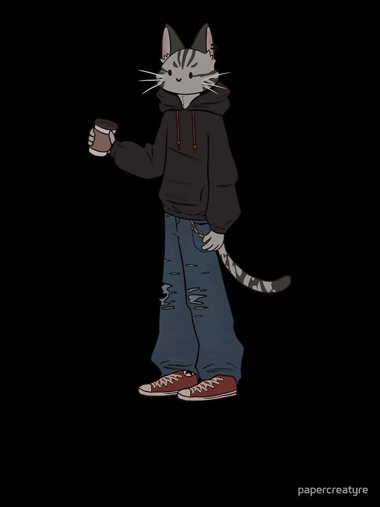 casual cat by papercreatyre