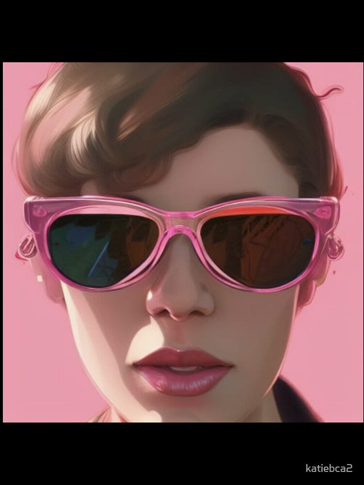 Portrait of Woman with Pink Sunglasses by katiebca2