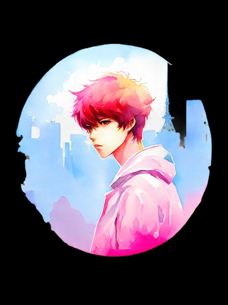 Watercolor anime boy. by Leberks