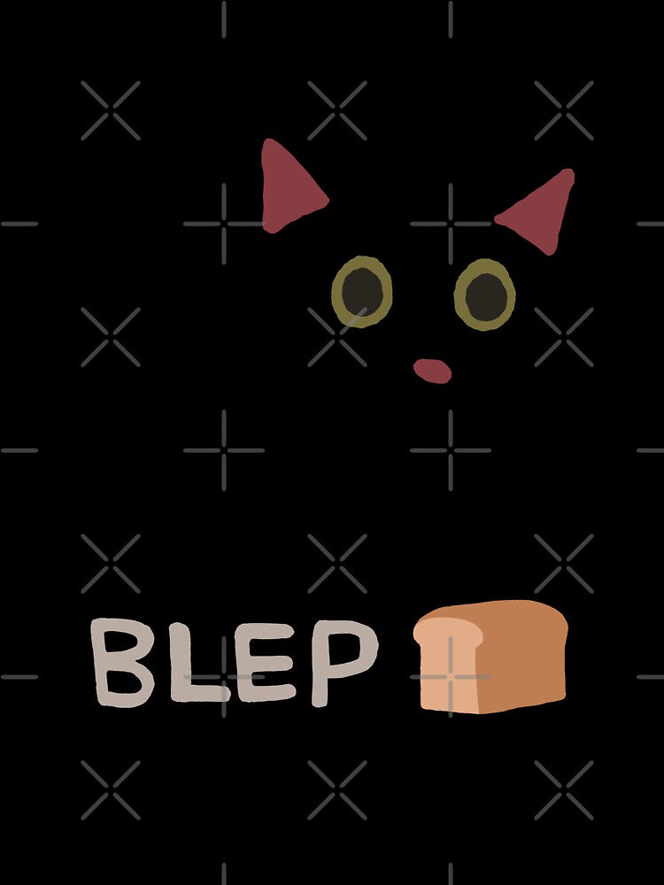 Cute Black Cat (Blep + Loaf) by jebi-garden