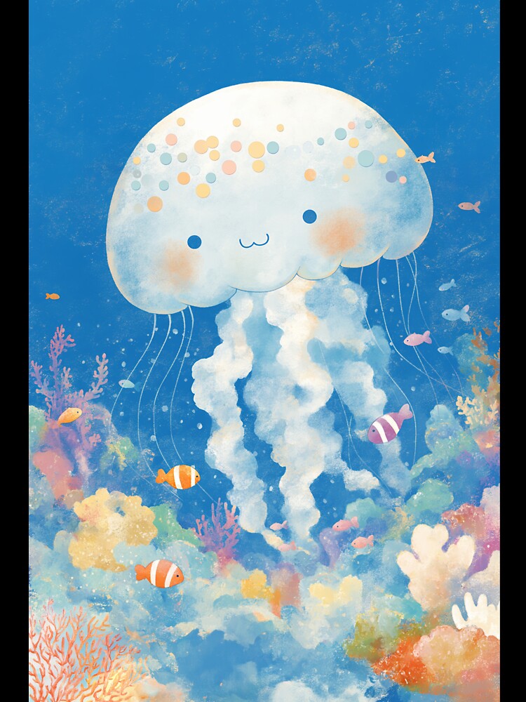 Jellyfish Coral Kingdom Glow by AshiraCreations