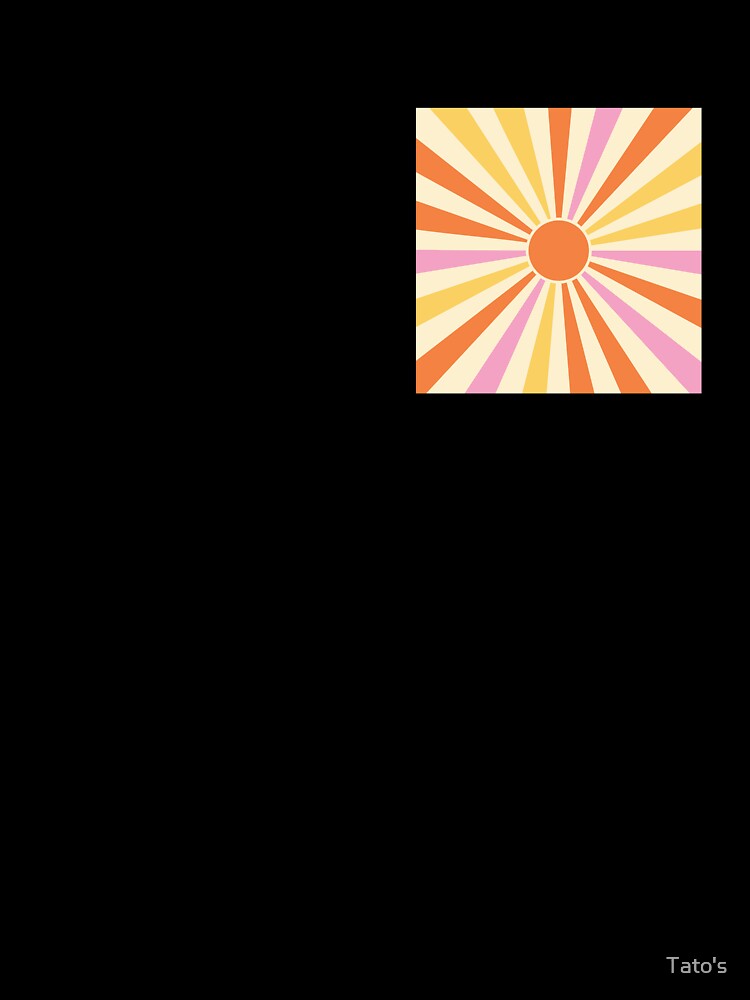 Retro Sunburst Vintage Rainbow Rays by Tato's