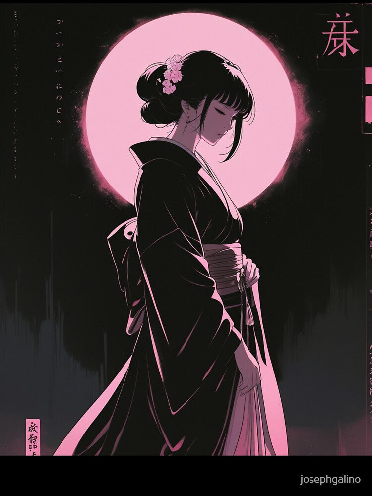 Sakura Moon Veil by Retro Urban Wave